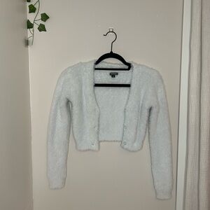 Wild Fable Soft Gray Fuzzy Cardigan